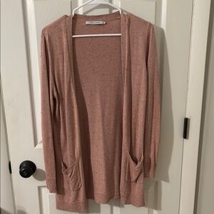 Women's Pink Cardigan Sweater. Stitches & Stripes M